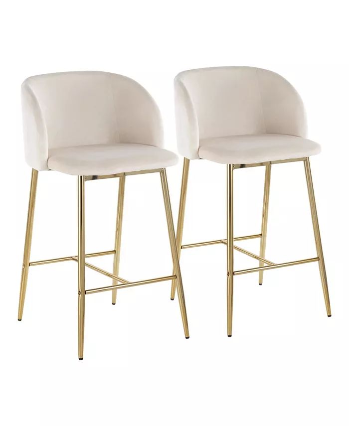 Lumisource Fran Contemporary Counter Stool, Set of 2 & Reviews - Furniture - Macy's | Macys (US)