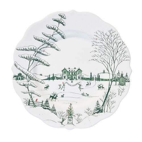 Country Estate Winter Frolic Dinner Plate - Evergreen - Juliska | One Kings Lane