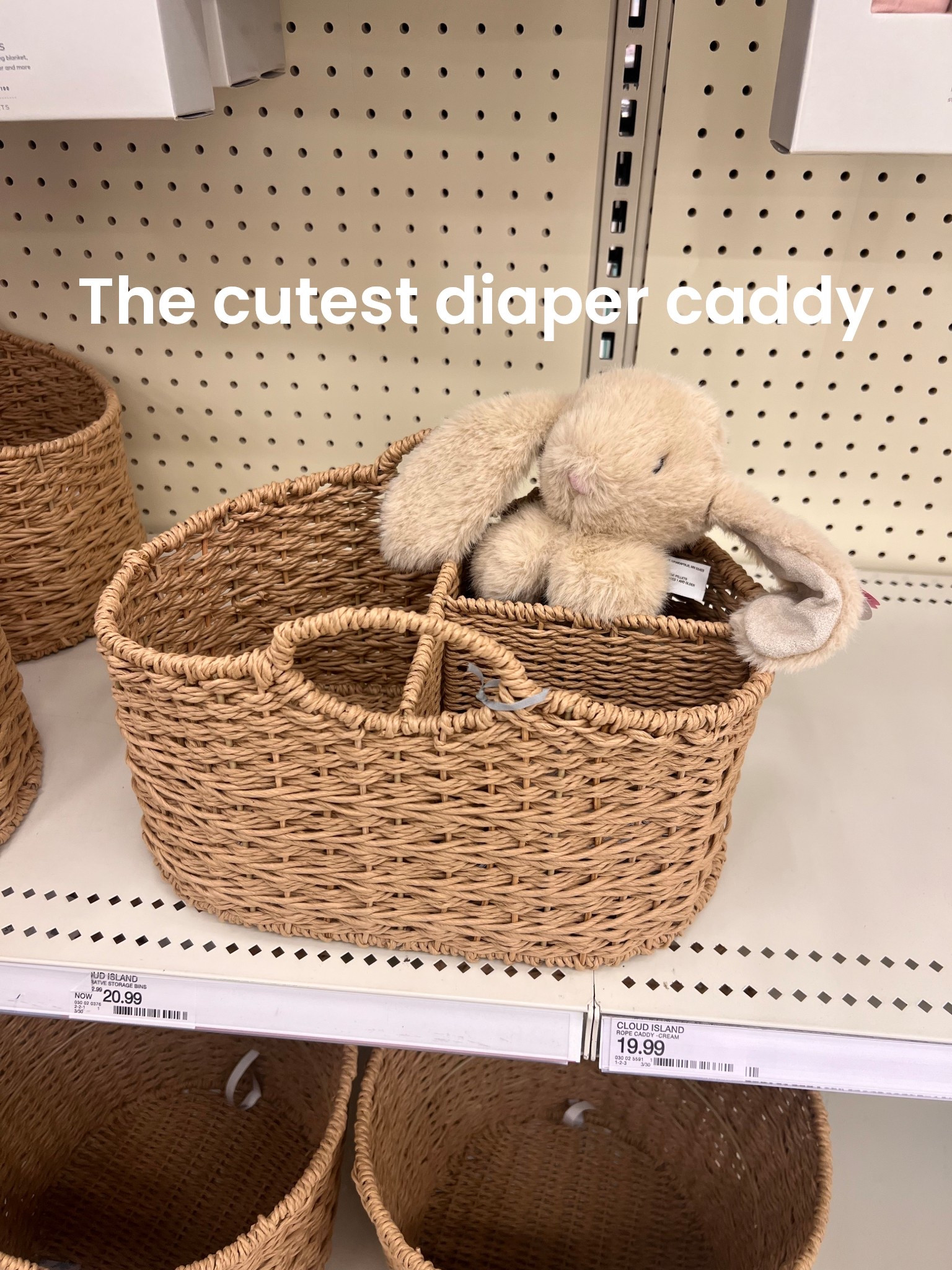 Saw this cute diaper caddy and had to share!