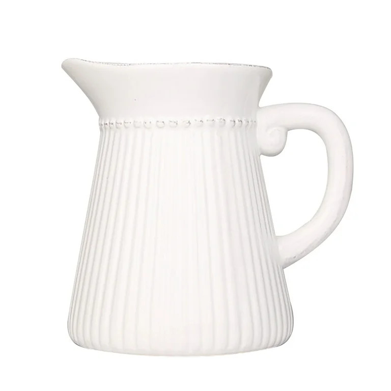 Raindrops  Decorative Pitchers Flower Vase Home Small White for Flowers | Walmart (US)