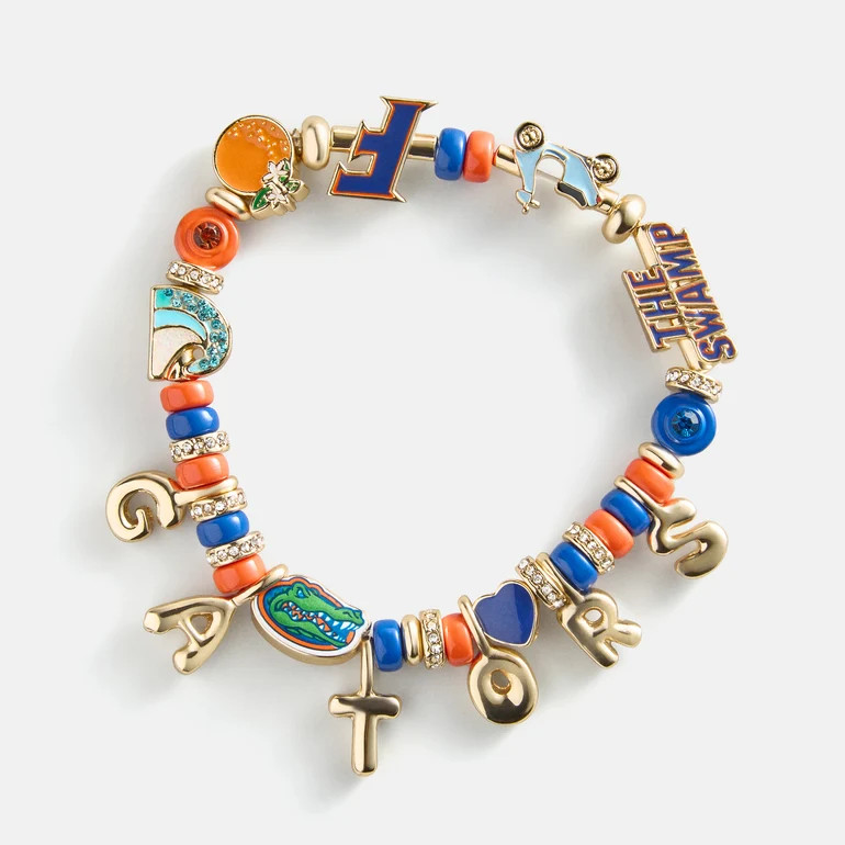 University of Florida Beaded Charm Bracelet - University of Florida | BaubleBar