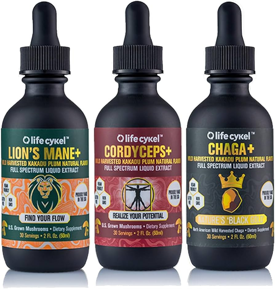 Life Cykel This is It Pack - Chaga, Cordyceps, Lion's Mane (3 Pack) | Amazon (US)