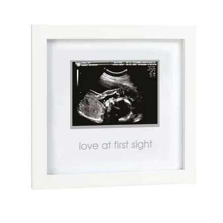Pearhead Love at First Sight Sonogram Keepsake Frame, Baby Ultrasound, White | Walmart (US)