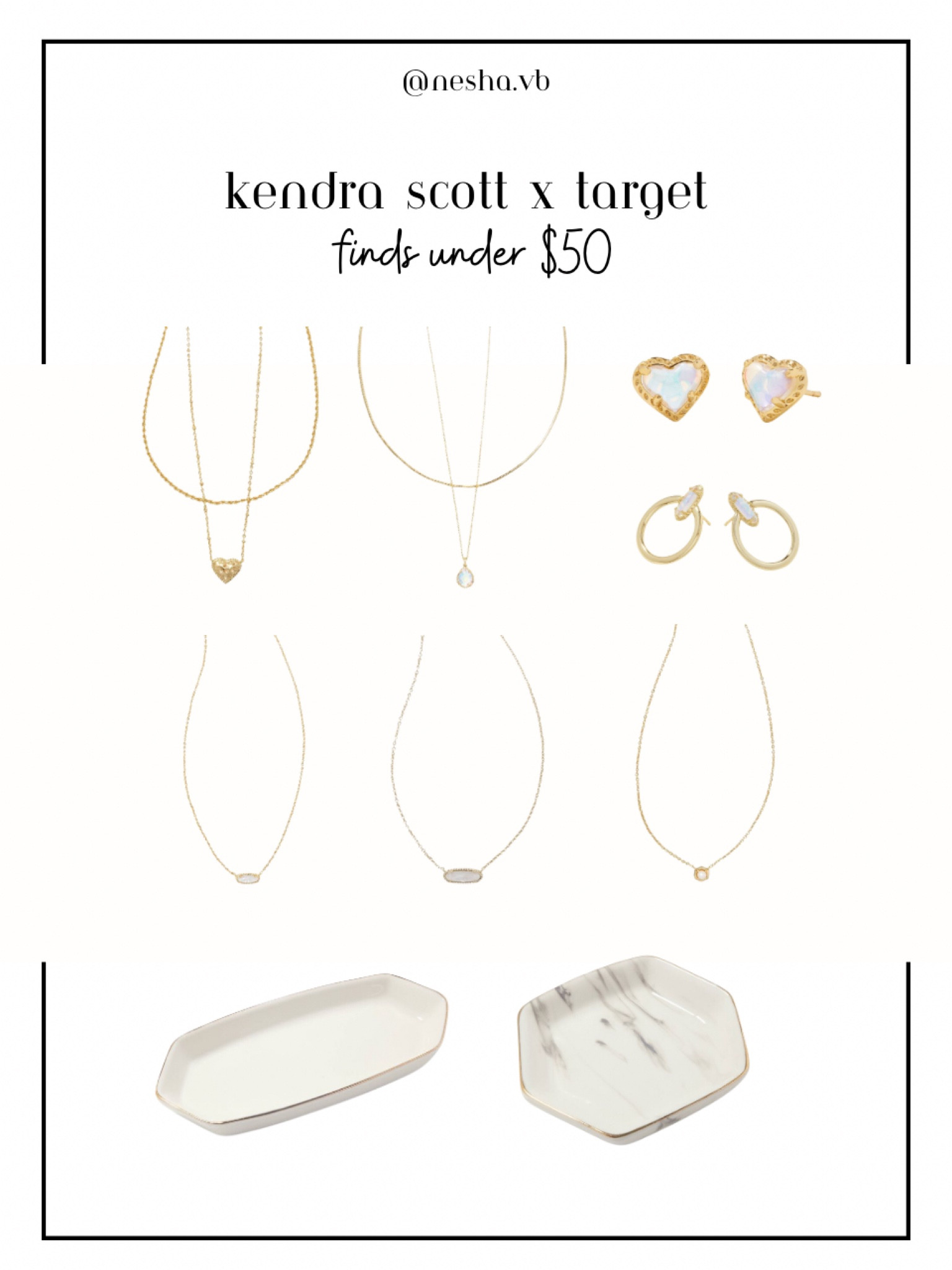 Kendra Scott x Target collection finds under $50!! Just in time for the holidays 🎄🥰 

#kendrascott #targetfinds #christmas #christmastree #jewlery #kendrascottxtarget 

#LTKHoliday #LTKGiftGuide #LTKSeasonal