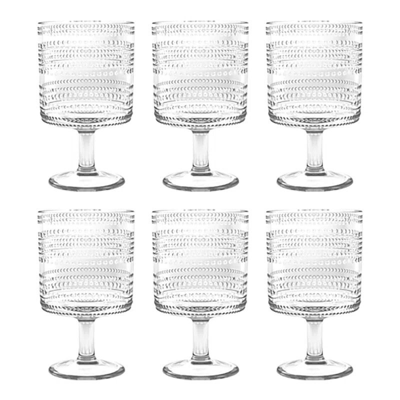 Humberly 14oz. Acrylic Drinking Glass Set (Set of 6) | Wayfair North America