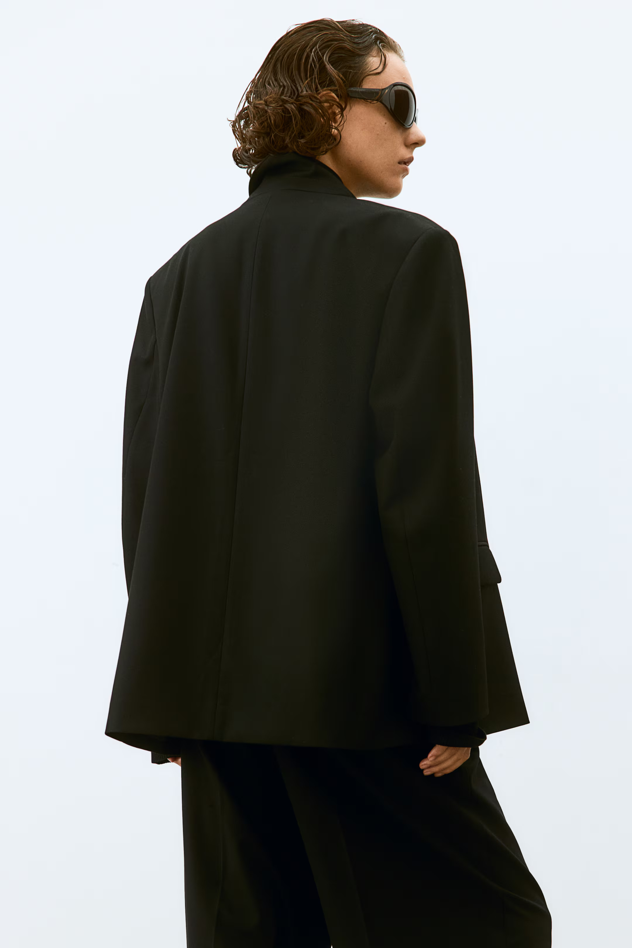 Loose-fit blazer - Black - Ladies | H&M GB | H&M (UK, MY, IN, SG, PH, TW, HK)