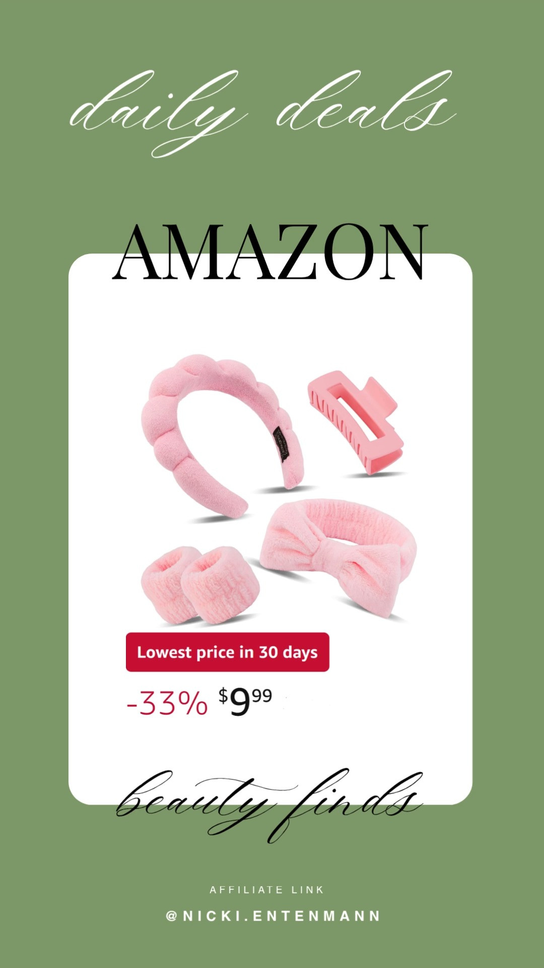 Spa headband wrist bands with hair clips keep your routine neat and fun. No slipping, no mess, just cheerful self‑care that feels effortless and stylish 🧖‍♀️✨🌸

#spaheadband #wristbands #hairclips #beautytools #skincareaccessories #selfcare #beautyroutine #organizer #homefinds #style 

 #LTKselfcare #LTKSaleAlert #LTKBeauty