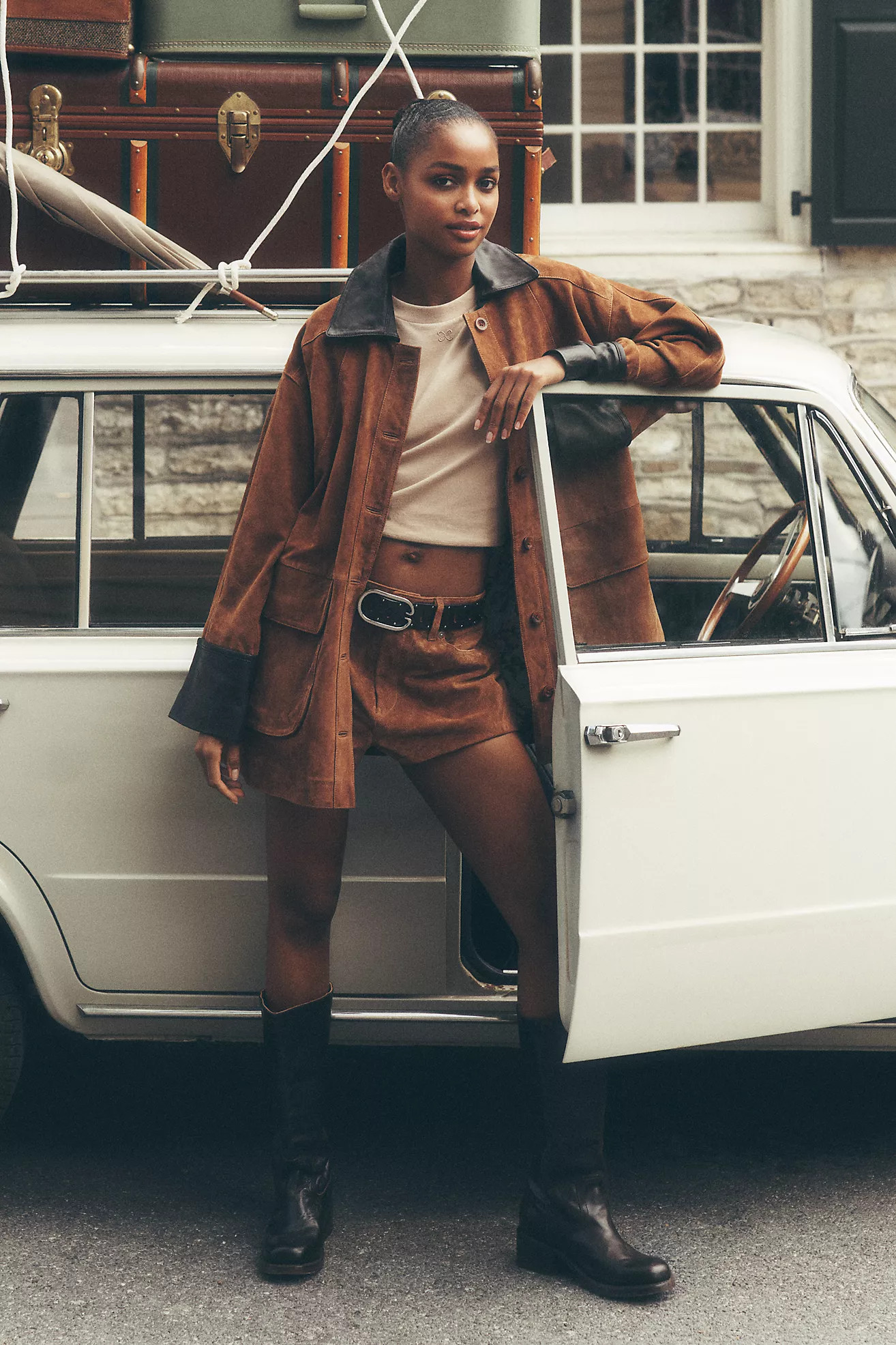 Pilcro Adelaide Suede Barn Jacket | Anthropologie (US)