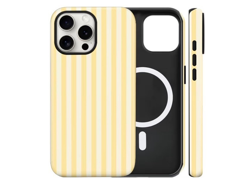 Magnetic for iPhone 13 Pro Case Cute Stripes Phone Case, Shockproof Slim TPU and Hard PC Protective Phone Cover Compatible with MagSafe Designed for Women Girls, Yellow

#LTKMothersDay #LTKTravel