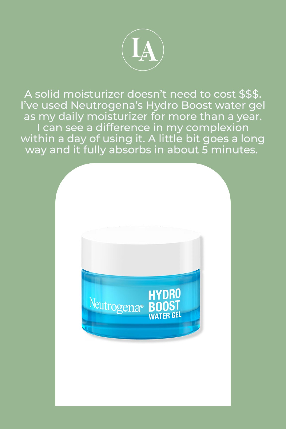 Neutrogena Hydro Boost Water Gel 

#LTKFindsUnder50 #LTKBeauty