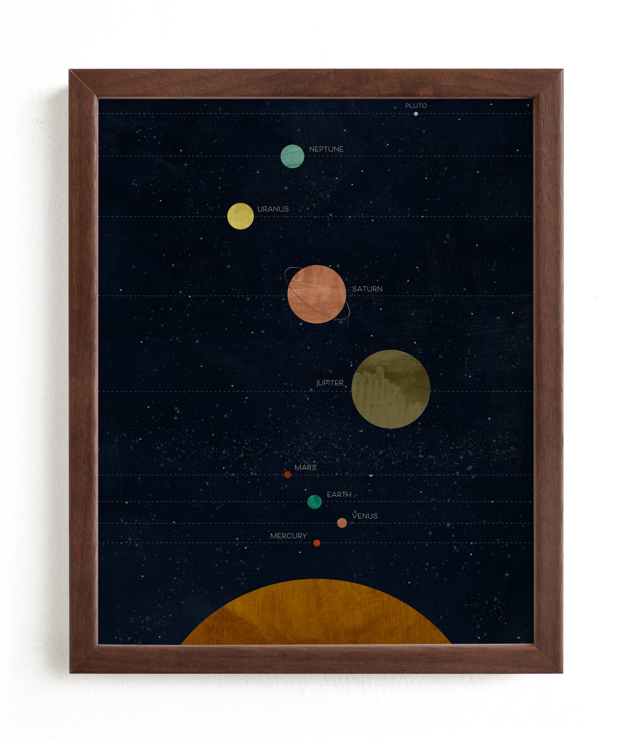 "Modern Solar System" - Kids Open Edition Non-custom Art Print by Field and Sky. | Minted