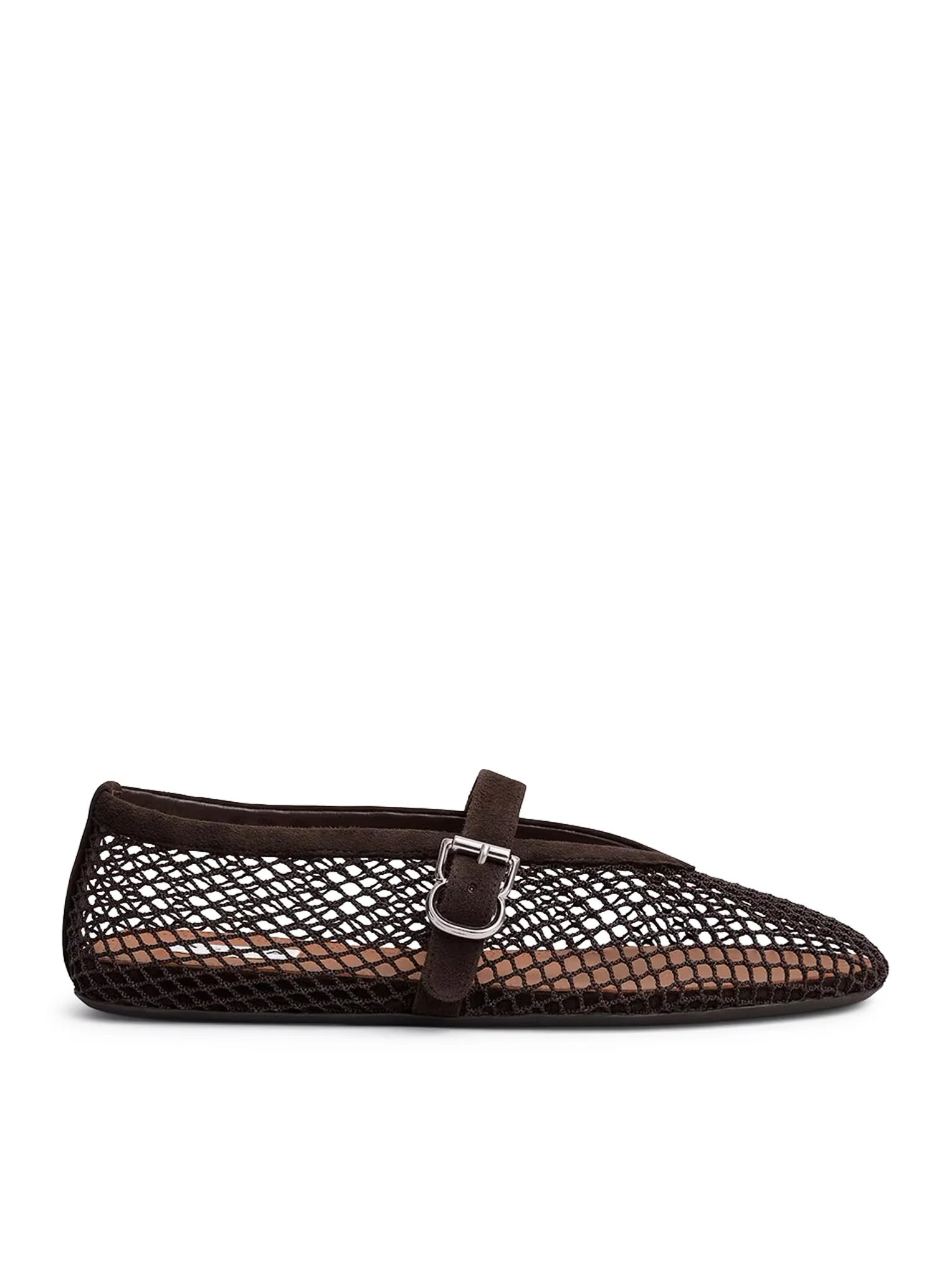 FLAT BALLERINAS IN MESH AND SUEDE - Alaia - Woman | Suitnegozi INT