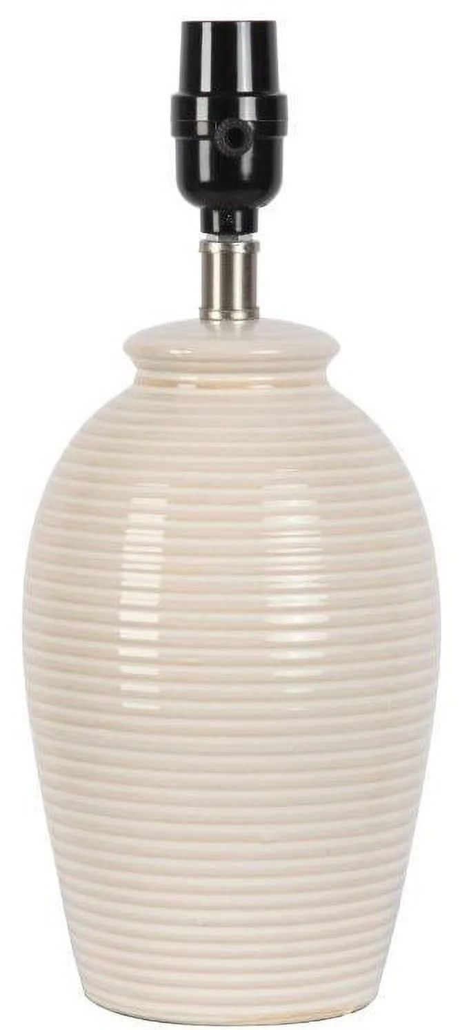 Simplee Adesso Beige Ceramic Accent Lamp Base, 12.5"H, Transitional, Adult Use, Dorm Room | Walmart (US)