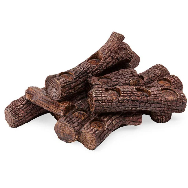 Log Fireplace Plastic Votive Holder | Wayfair North America