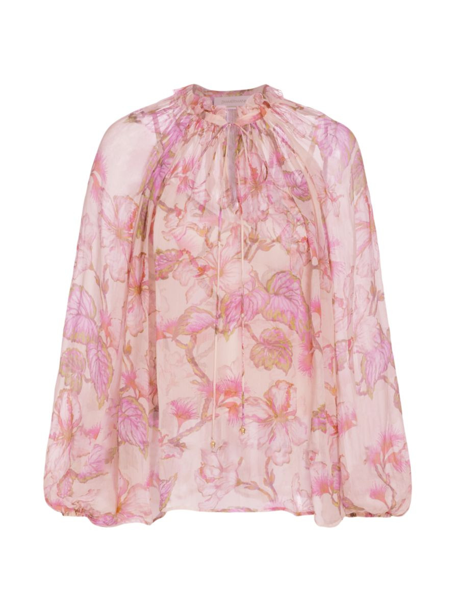 Matchmaker Semi-Sheer Floral Blouse | Saks Fifth Avenue