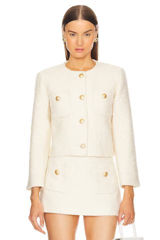 L'Academie by Marianna Dapheen Jacket in Light Beige from Revolve.com | Revolve Clothing (Global)