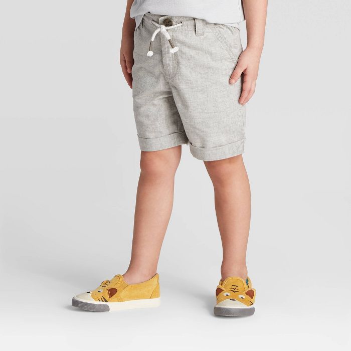 Toddler Boys' Dressy Chino Shorts - Cat & Jack™ Gray | Target