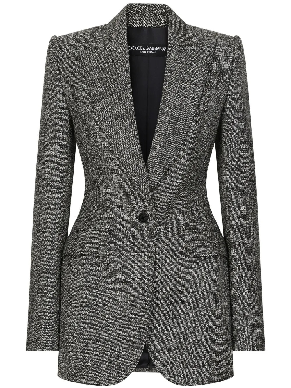 Dolce & Gabbana buttoned long-sleeve blazer - Grey | Farfetch Global