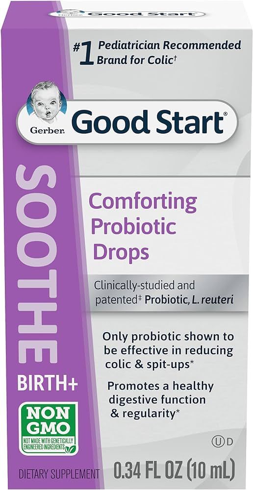 Gerber Good Start, Baby Probiotic Drops, Soothe, 0.34 Ounce | Amazon (US)