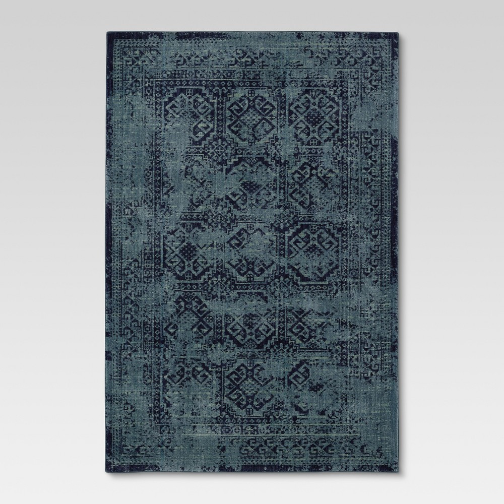Overdyed Accent Rug Turquoise 24""x36"" - Threshold | Target