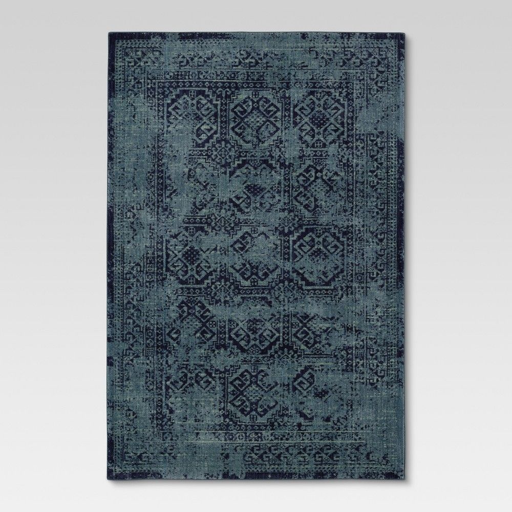 Overdyed Accent Rug Turquoise 24""x36"" - Threshold | Target