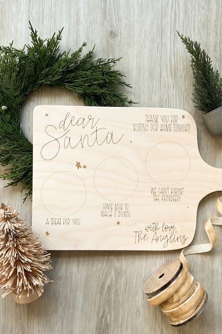 Santa board from Etsy- ALEXA10 works on either board! Add cookies, milk, and carrots! 

#LTKHoliday #LTKfindsunder50 #LTKkids