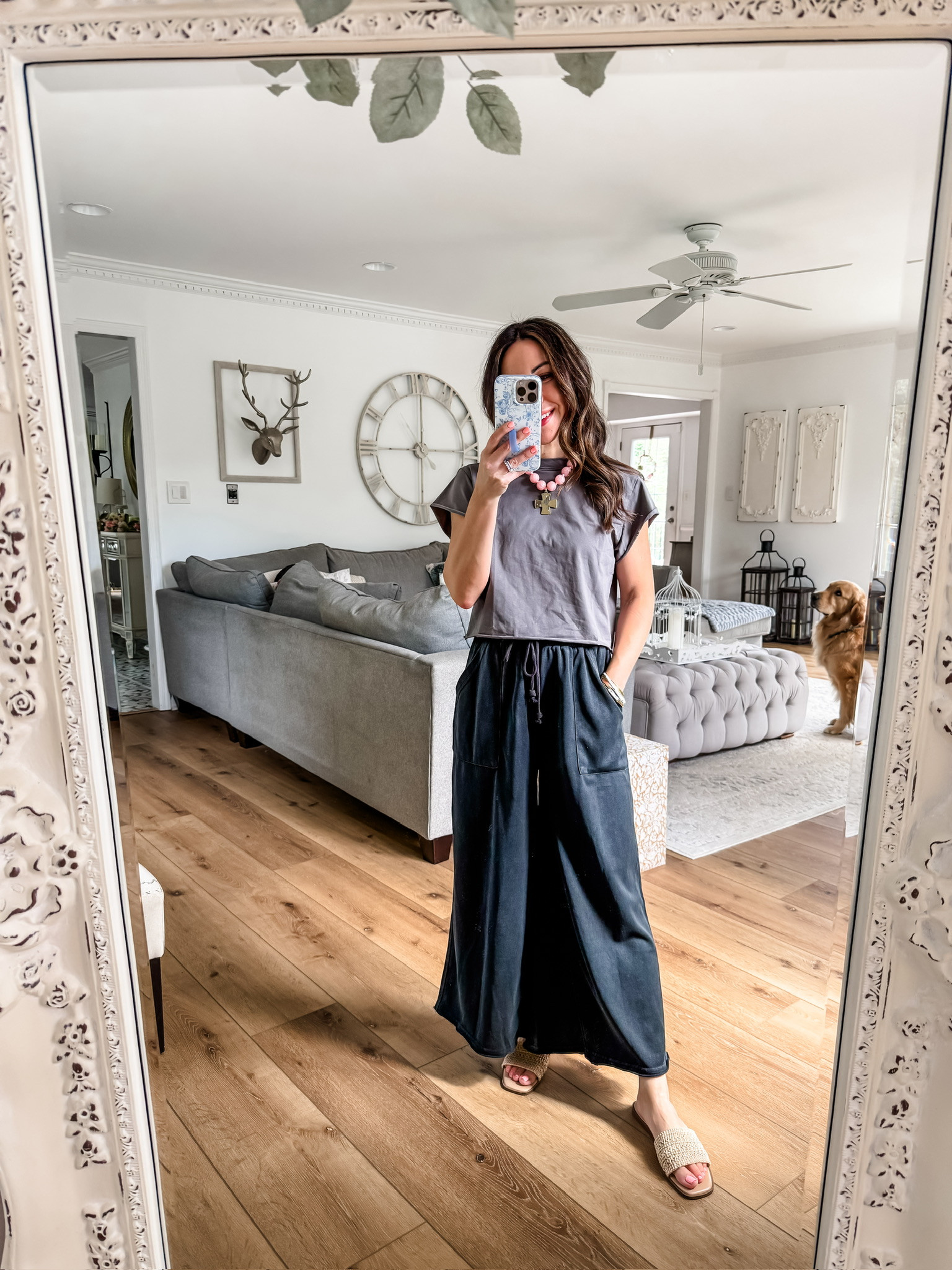 LOVE these wide leg linen pants, will be on repeat all summer! 

 #LTKootd