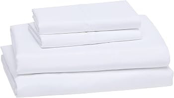 Amazon Basics Lightweight Super Soft Easy Care Microfiber 4-Piece Bed Sheet Set with 14-Inch Deep... | Amazon (US)