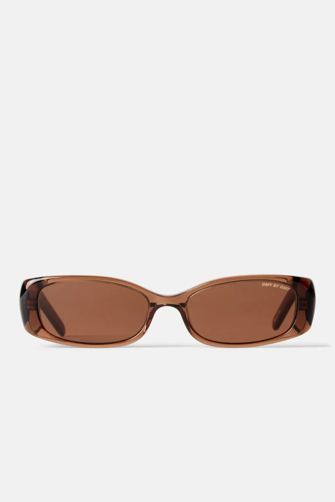 Billy Transparent Brown Sunglasses | Rent the Runway