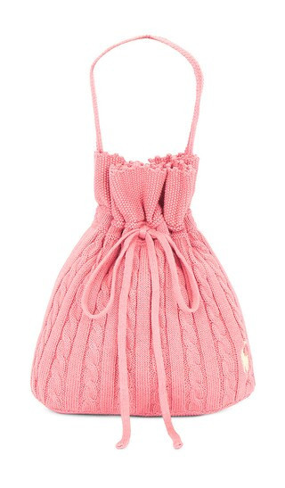 Polo Ralph Lauren Cotton Cable Knit Sweater Tote Bag in Rose. | Revolve Clothing (Global)