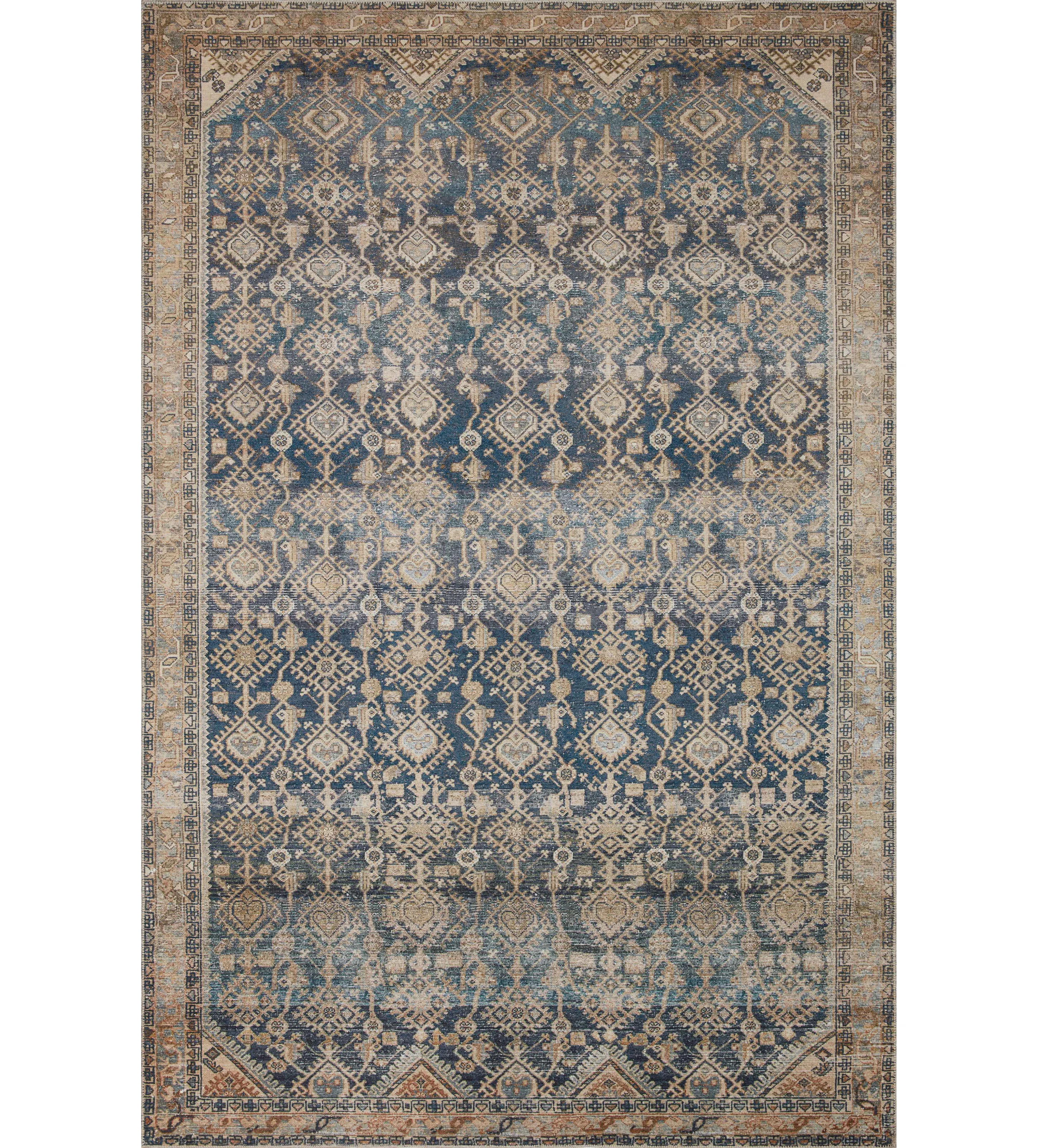 Magnolia Home by Joanna Gaines x Loloi Lenna Indigo / Natural Area Rug | Wayfair North America
