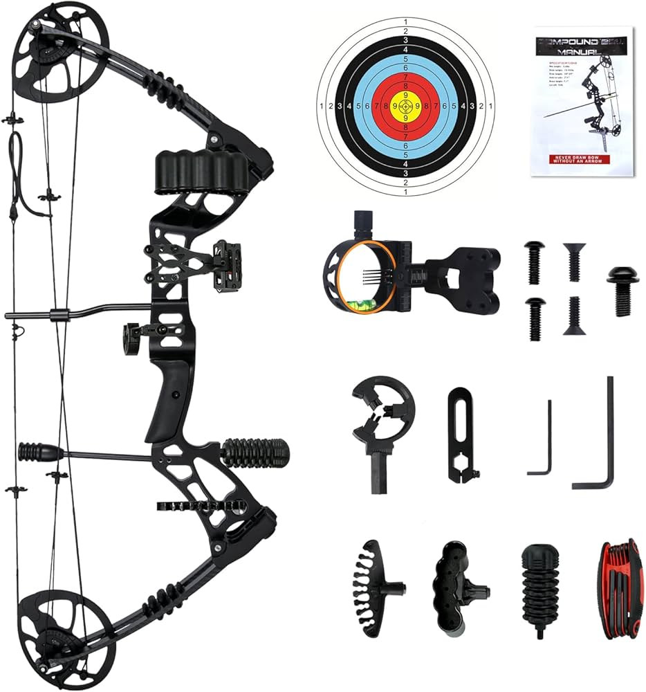 WUXLISTY Compound Bow and Arrow for Adult and Beginner, Hunting Bow Archery Set, Right Hand, 30-7... | Amazon (US)