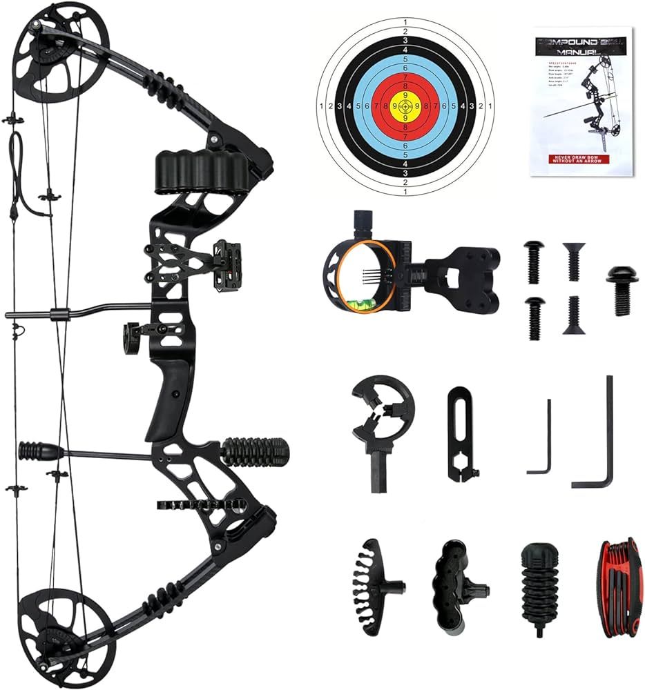 WUXLISTY Compound Bow and Arrow for Adult and Beginner, Hunting Bow Archery Set, Right Hand, 30-7... | Amazon (US)