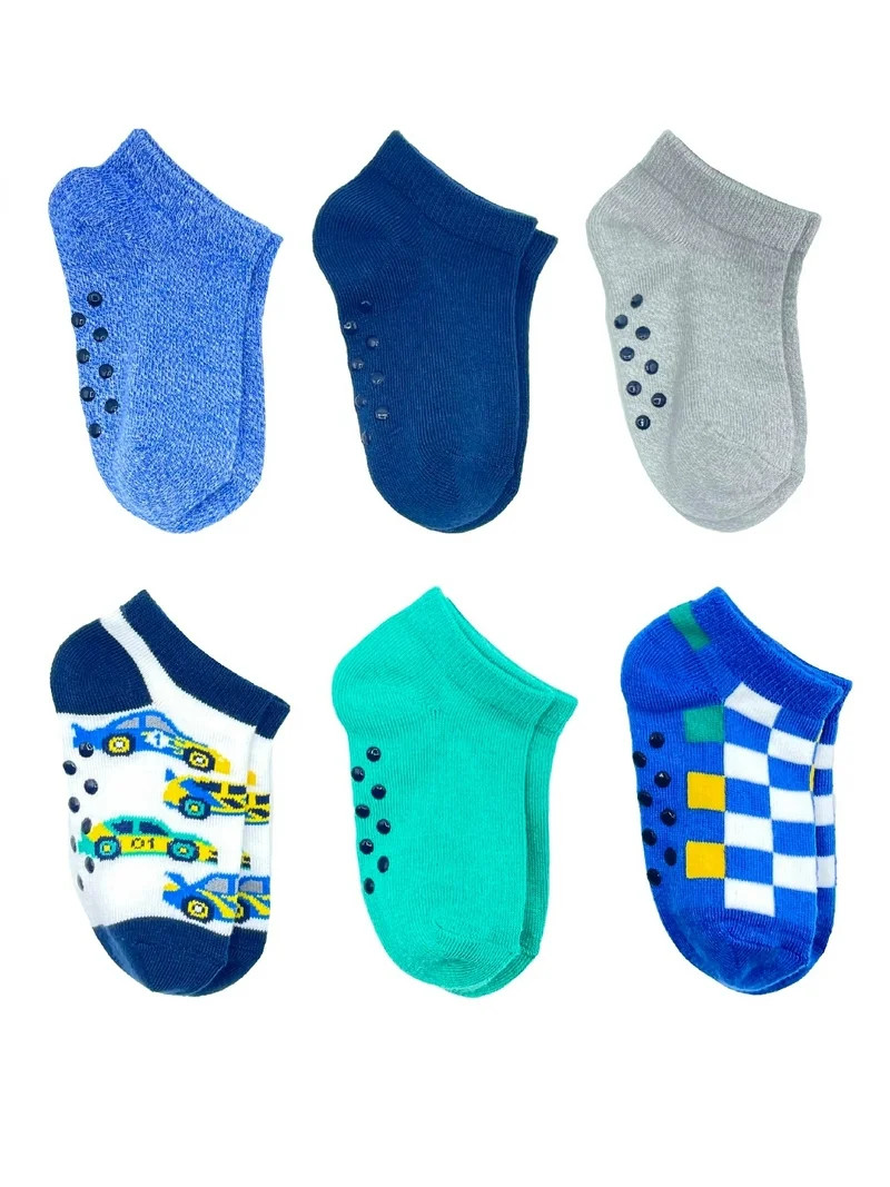 Wonder Nation Baby and Toddler Ankle Socks, 6-Pack, Sizes 0M-18M | Walmart (US)
