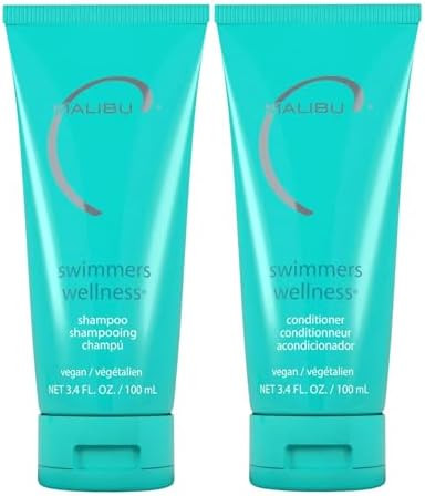 Malibu C Swimmers Wellness Duo - Swimmers Wellness Shampoo 3.4 Fl Oz, Swimmers Wellness Condition... | Amazon (US)