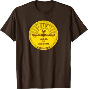Sun Records Label of Legends T-Shirt | Amazon (US)