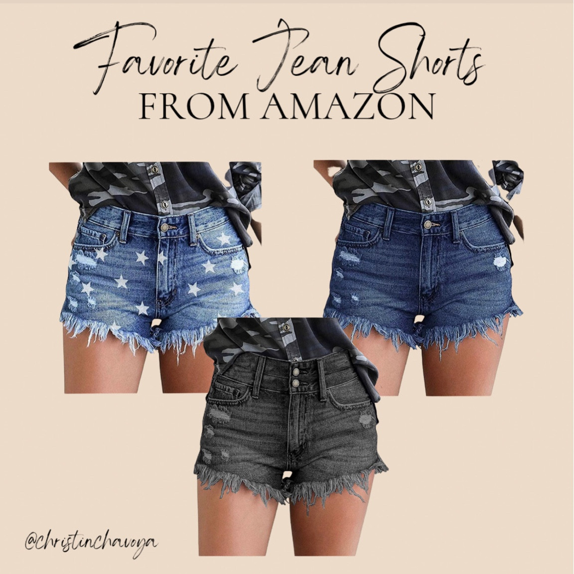 Love these Jean shorts so much! They’re stretchy, so comfy and don’t roll up at the bottom! Love the star ones for the 4th of July.

Fourth of July outfit. Holiday outfit. Cutoff Jean shorts. Amazon fashion.

#LTKstyletip #LTKunder50 #LTKfit