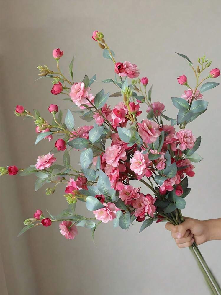 1 Bouquet/2 Bouquets 88cm Bendable Lifelike Artificial Rose Flowers, Suitable For Wedding Decor, Valentine's Day Decor, Birthday Decor, Anniversary Decor, Home Decor, Tabletop Decor, Bedroom & Bathroom Decor, Desk Decor, Room Decorations, Autumn Decor, Autumn Floral Decor, Potted Plant Decor, Valentine's Day Gift, Graduation Gift, Garden Decor, Outdoor Plants, Gardening, Fake Flowers | SHEIN