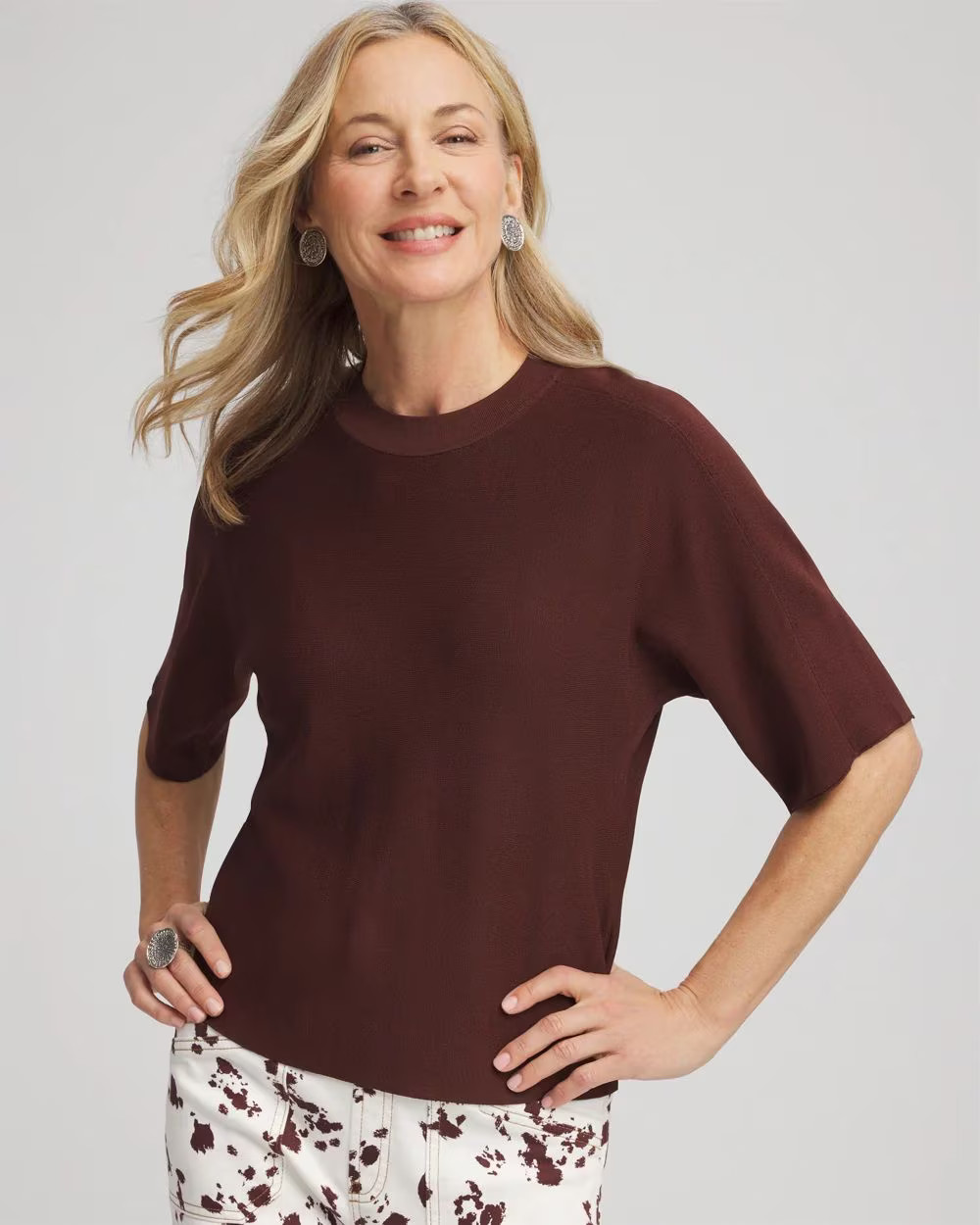 Dolman Sleeve Crew Neck Pullover Sweater | Chico's