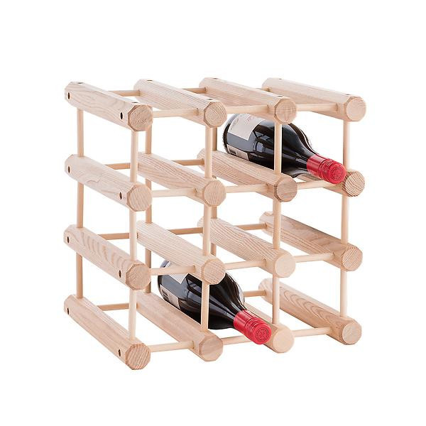 J.K. Adams Hardwood 12-Bottle Wine Rack | The Container Store