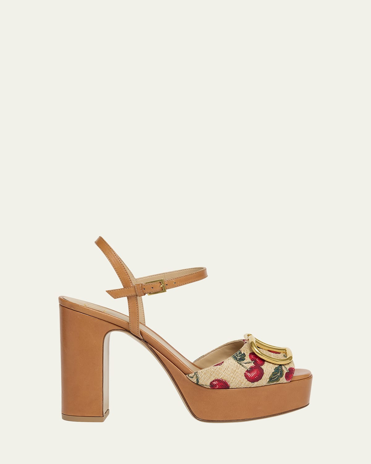 VLogo Cherry Ankle-Strap Platform Sandals | Bergdorf Goodman