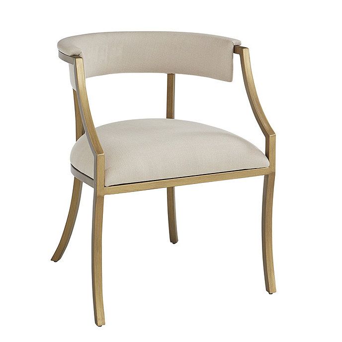 Ada Dining Chair with Natural Linen - Set of 2 | Ballard Designs, Inc.