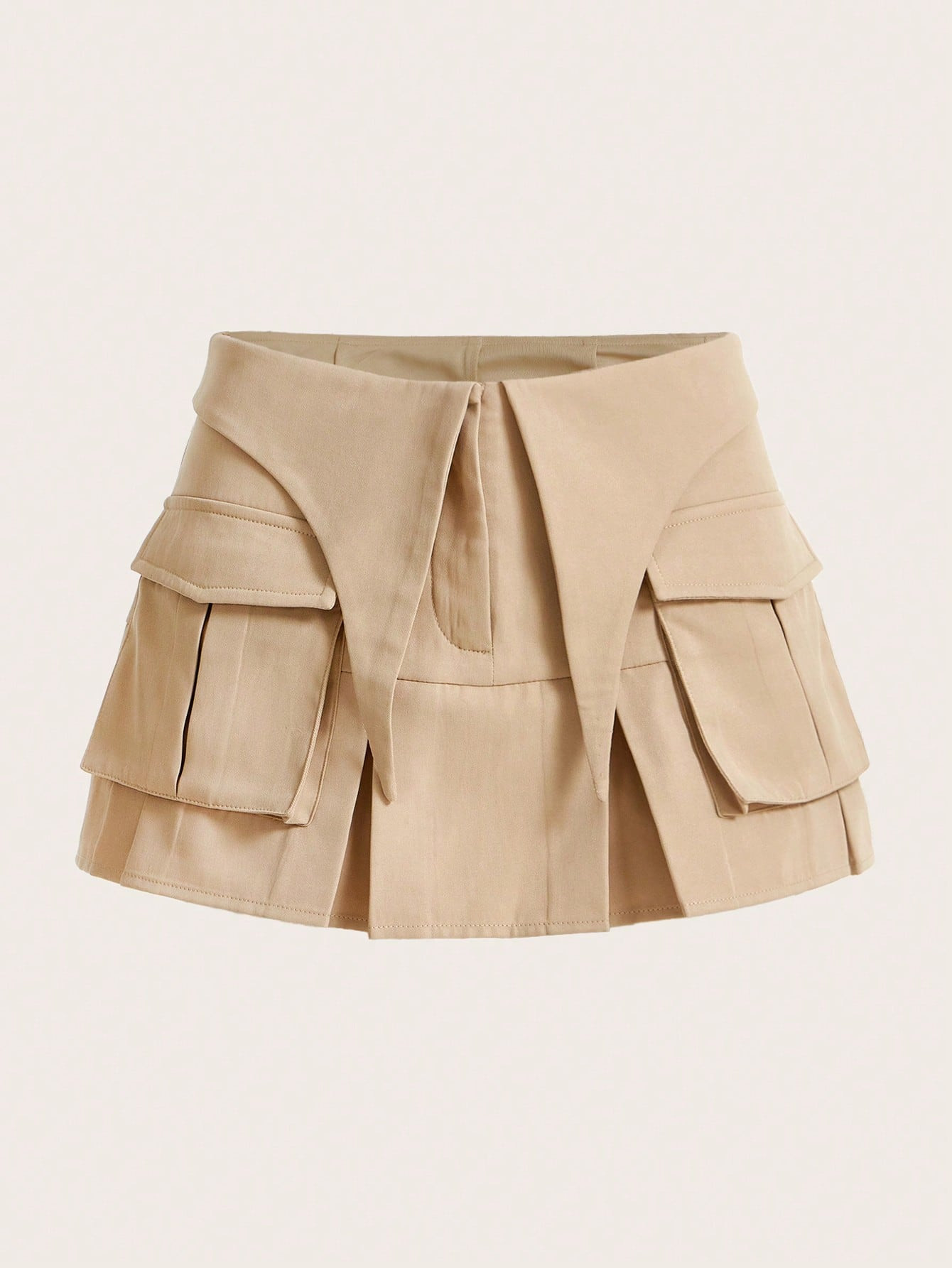 SHEIN ICON Gorpcore Flap Pocket Fold Pleated Detail Cargo Skirt | SHEIN USA | SHEIN