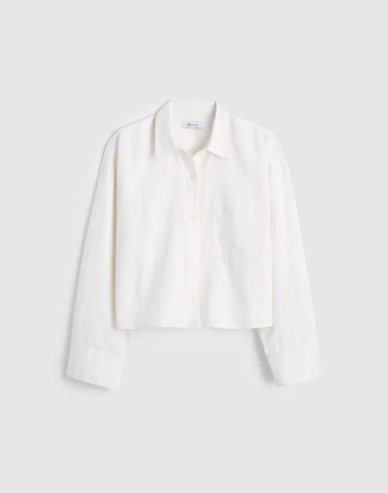 Straight-Hem Shirt in Linen | Madewell