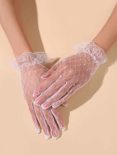 Lace Mesh Gloves | SHEIN
