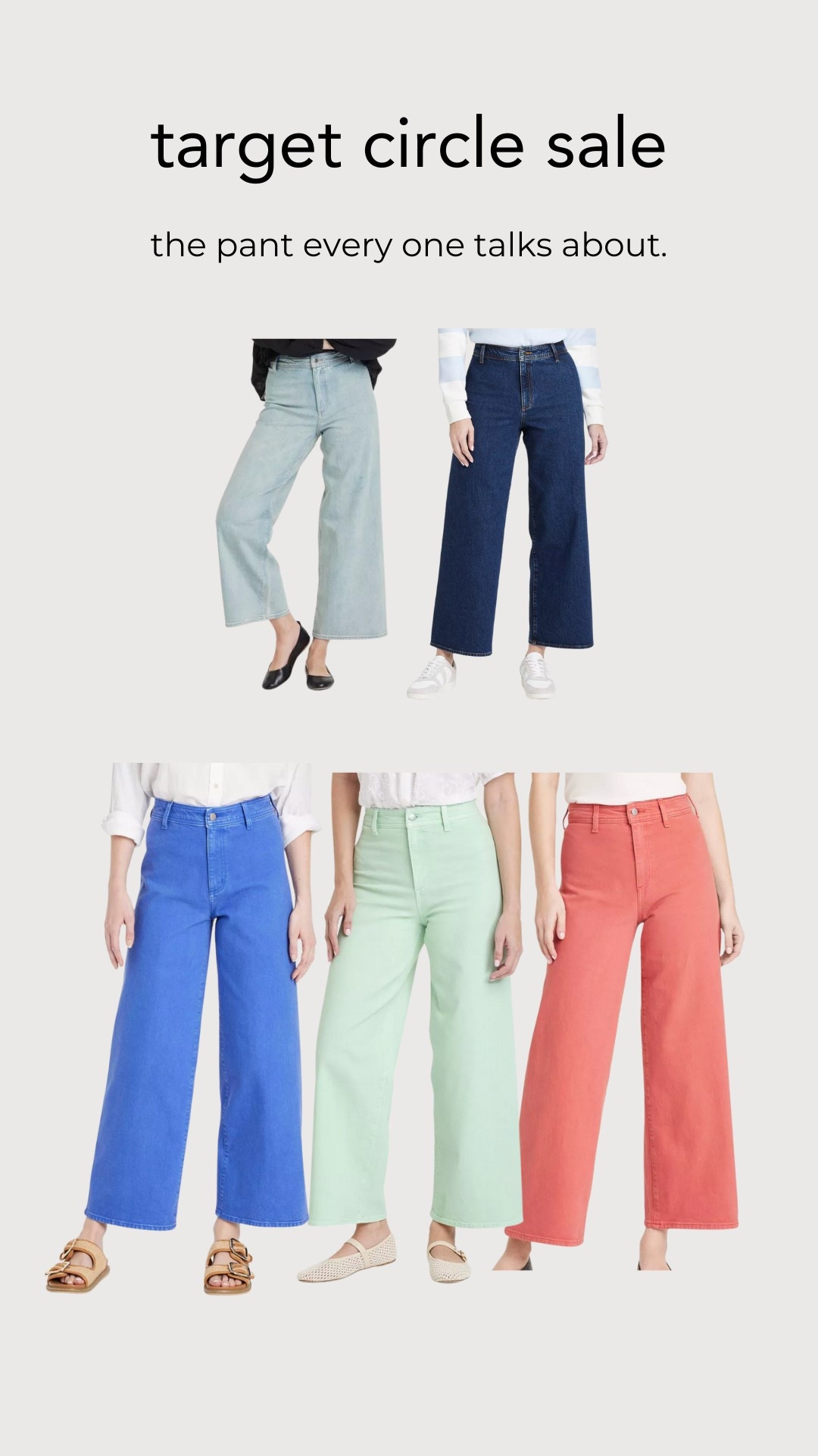 It’s true you must have this pant, I wear size 2.  And I own it and at least four colors.  It’s the perfect wide leg Jean and it comes in a ton of new colors for spring. Sailor pants

#SpringPants #TargetCircleSale #TargetStyle #SpringOutfit #Jeans

#LTKFestival #LTKFindsUnder50 #LTKOver40