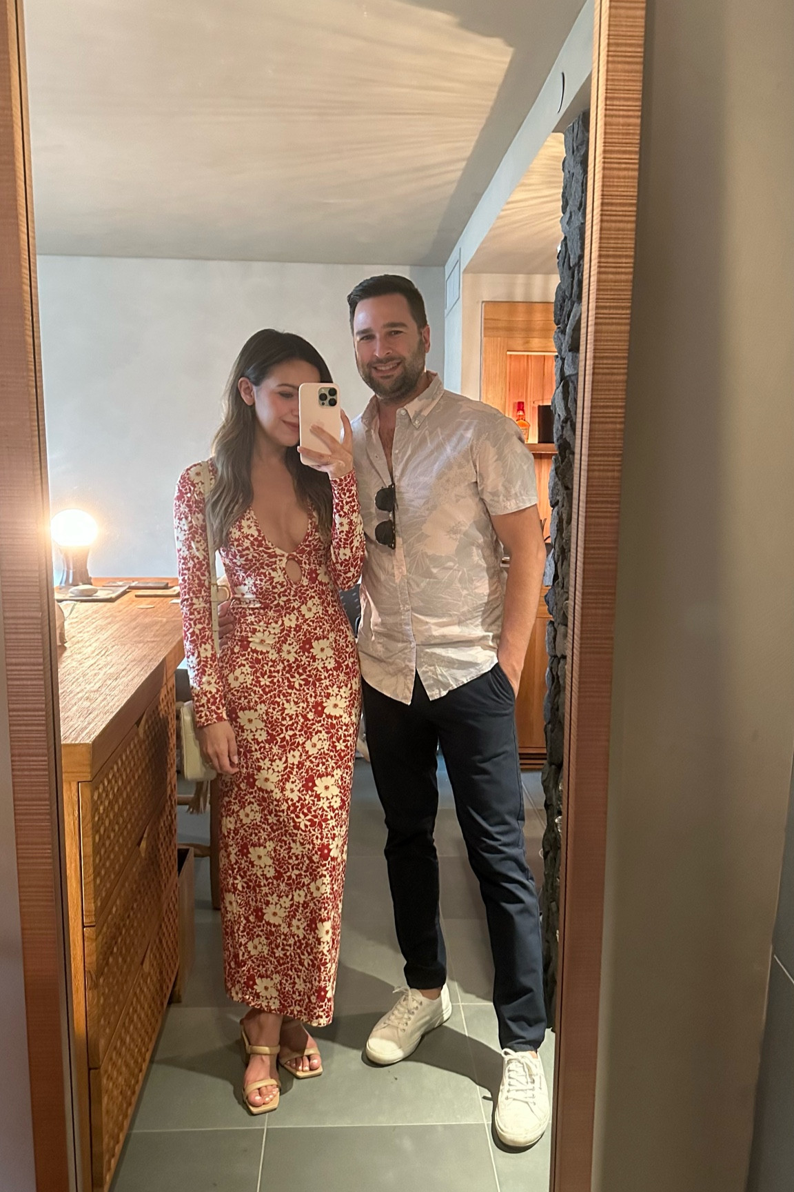 Love this dress - comfy, stretchy & flattering ❤️🌺 Andrew’s shirt is bonobos but an old print - linked the same shirt with many print options 👕

#LTKtravel #LTKFind #LTKSeasonal