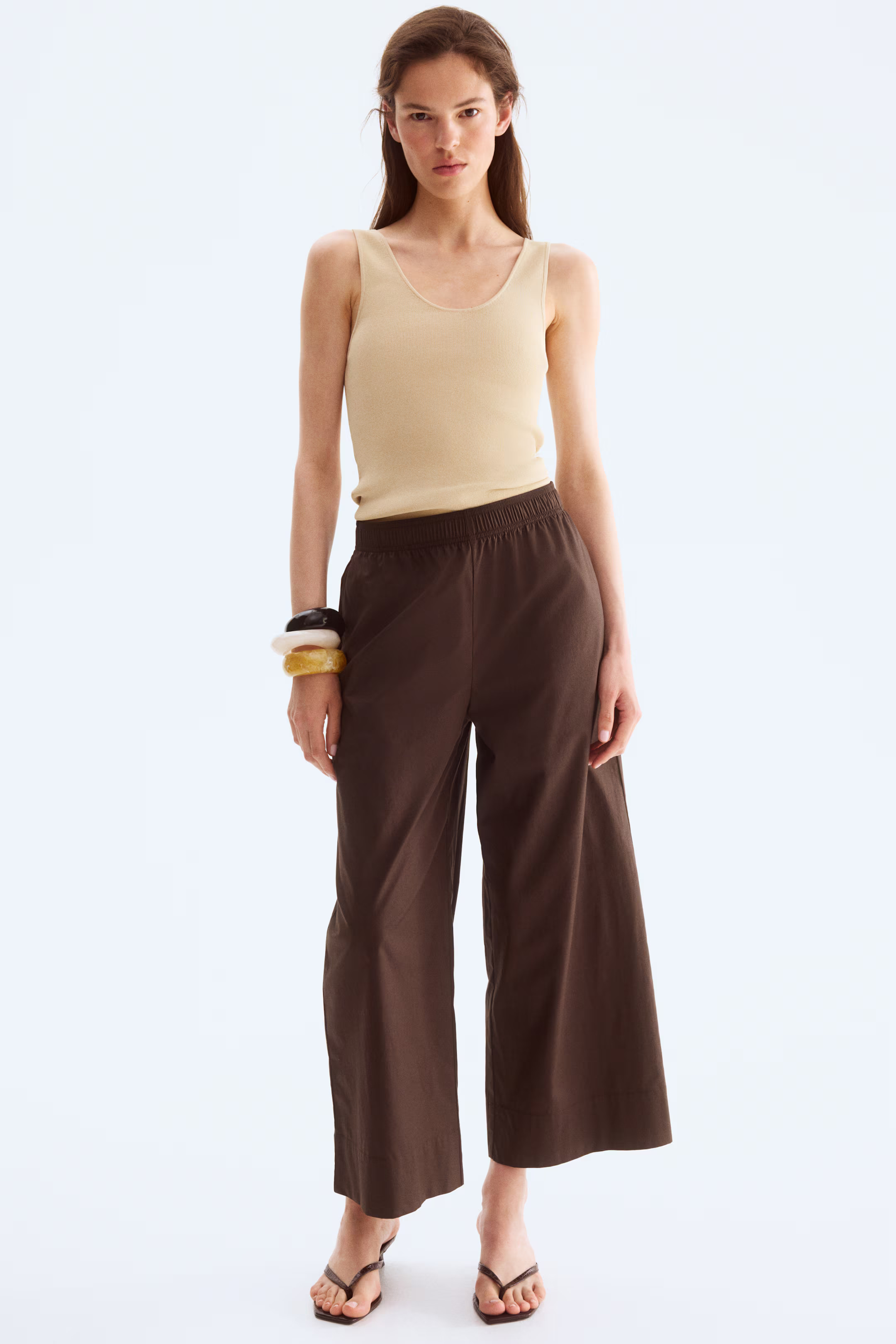 Ankle-length cotton trousers | H&M (UK, MY, IN, SG, PH, TW, HK)