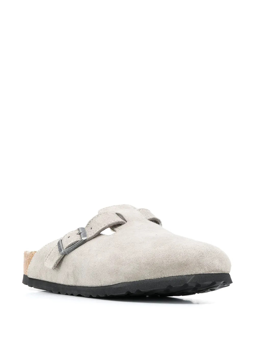 Birkenstocksuede shearling lined slippers | Farfetch Global