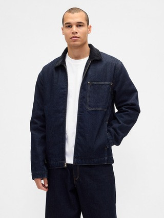 Denim Lined Zip Chore Jacket | Gap (US)